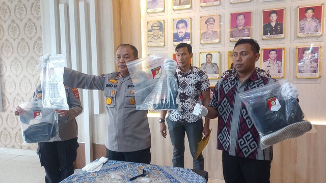 Kapolresta Bandar Lampung, Kombes Pol Ino Harianto saat konferensi pers. | Foto: Sinta Yuliana/Lampung Geh