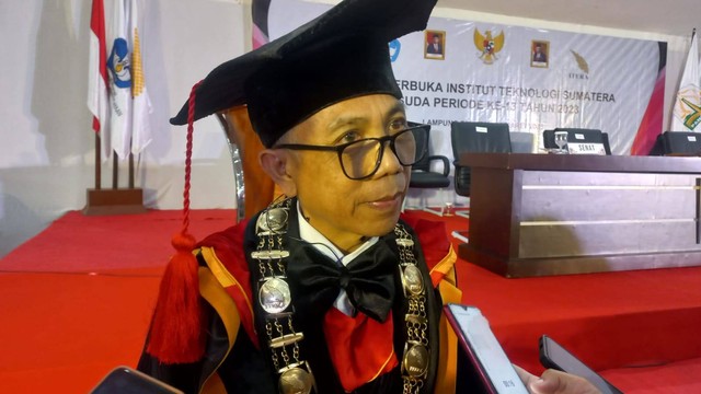 Rektor ITERA Prof I Nyoman Pugeg Aryantha. | Foto: Sinta Yuliana/Lampung Geh