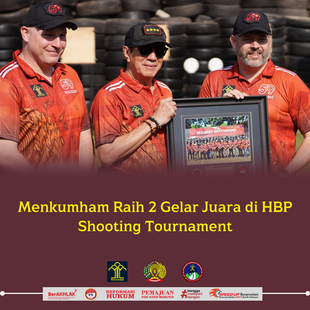 Menkumham Raih 2 Gelar Juara di HBP Shooting Tournament