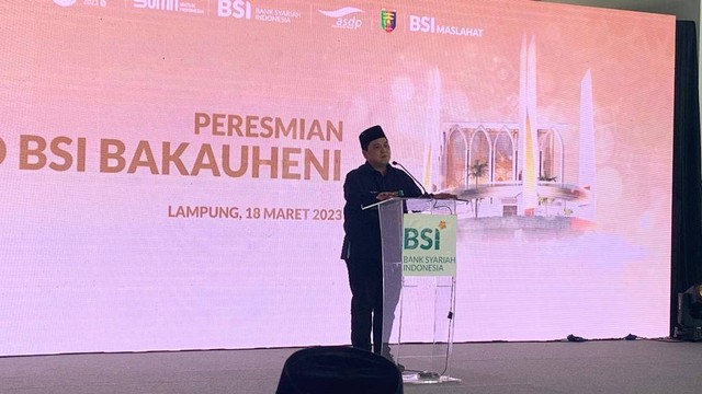 Menteri BUMN Erick Thohir. Foto: Bella Sardio/ Lampung Geh