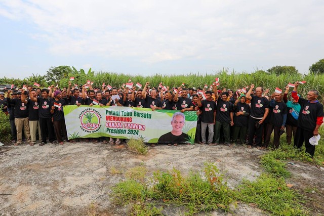 Dukungan dari para petani tebu setelah melihat program Ganjar yang dinilai dapat mensejahterakan mereka. Foto: Dok. Istimewa