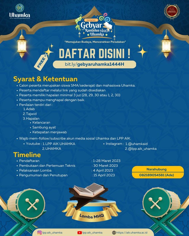 Universitas Muhammadiyah Prof DR HAMKA Gelar Gebyar Ramadan, Hadiah Puluhan Juta (5980)