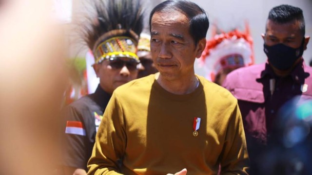 Presiden Joko Widodo saat berada di Kota Jayapura. Foto: Stefanus Tarsi/BumiPapua 