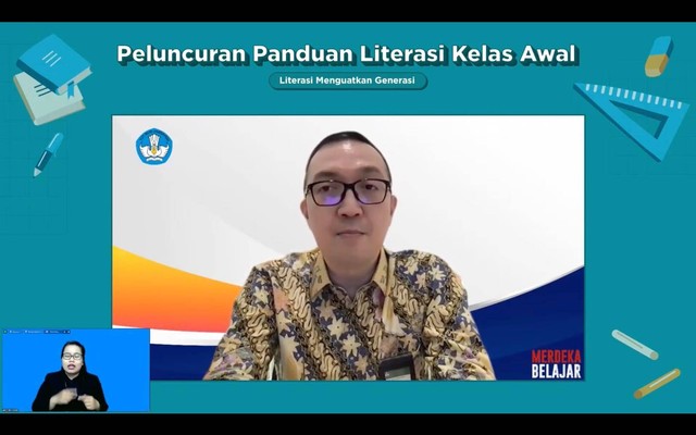 Iwan Syahril, Dirjen PAUD, Pendidikan Dasar, dan Pendidikan Menengah Kemendikbudristek, menjelaskan urgensi buku panduan yang diluncurkan untuk mengatasi learning loss.