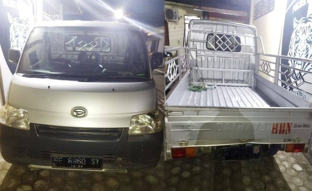 Mobil pikap yang dicuri Kabupaten Tulang Bawang.