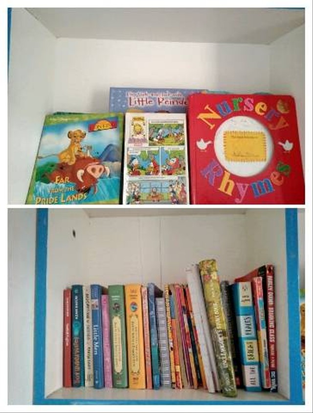 foto koleksi buku-buku bacaan anak. (sumber foto diambil menggunakan ponsel pribadi)