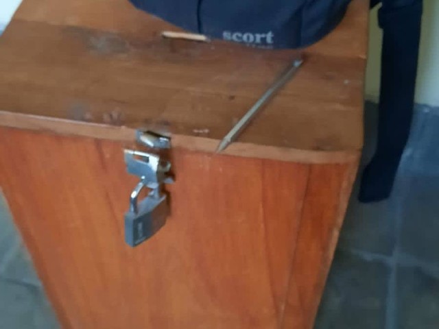 Kotak infak di masjid Bantul yang dicongkel pemuda asal Kulon Progo. Foto: istimewa
