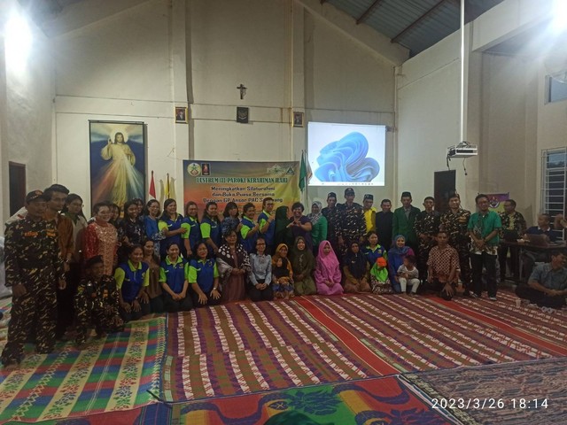 Foto Bersama Ormas Katolik dan Ormas Banom NU Sekupang, Batam (foto: panitia)