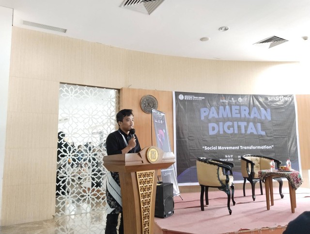 Opening Ceremony Pameran Digital 2023 dan Launching Website Ormawa yang diselenggarakan BEM FAI Universitas Ahmad Dahlan (UAD) (Foto: Rizky Alida)