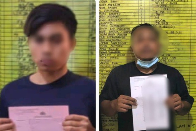 2 orang pelaku pembuat petasan. Foto: Polres Tulungagung