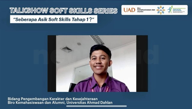 Talkshow Soft Skill Series Bimawa Universitas Ahmad Dahlan (UAD) (Foto: Istimewa)