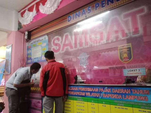 Pelayanan Samsat Mal di MBK, Kota Bandar Lampung. Foto Google Maps/Yopie Franz