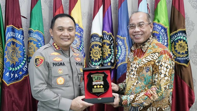 Kapolrestabes Surabaya Kunjungi Rektor Universitas Muhammadiyah