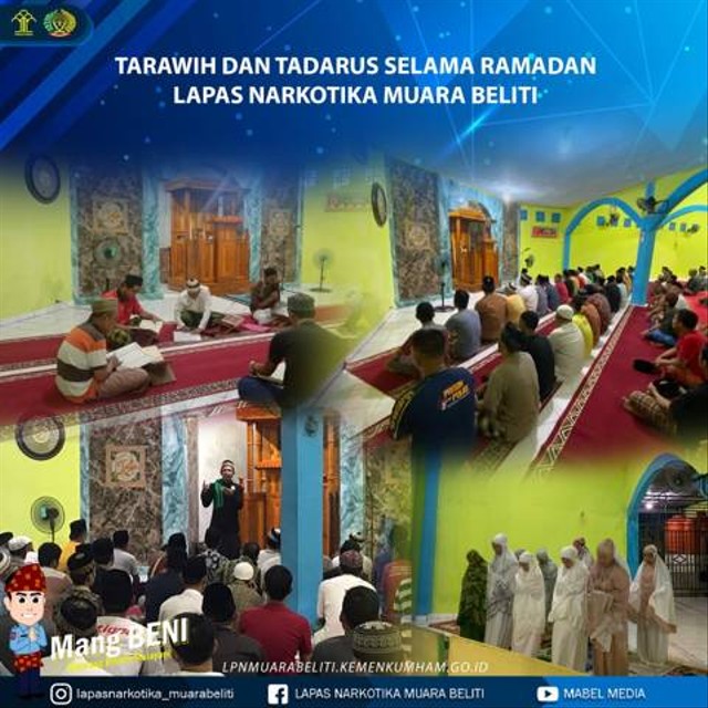 Tarawih Dan Tadarus Selama Ramadan Lapas Narkotika Muara Beliti Kumparan Com