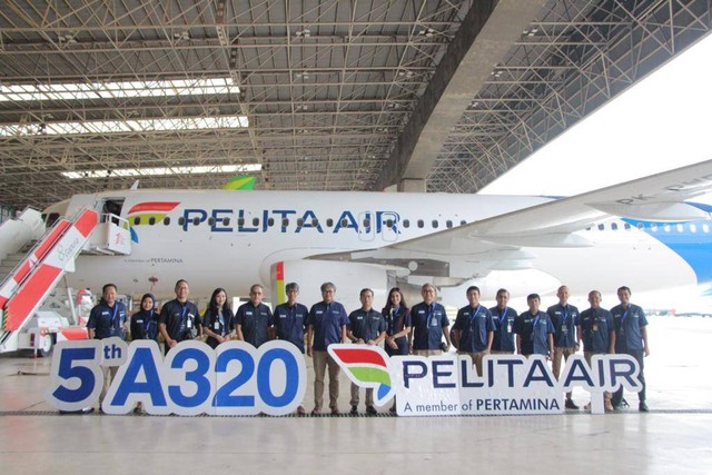 Pelita Air datangkan pesawat Airbus A320 ke-5. Foto: Dok. Pelita Air