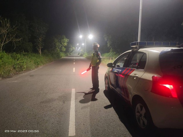 Minimalisir Kejahatan, Polres Bangkalan Gelar Patroli Rutin Jelang Sahur