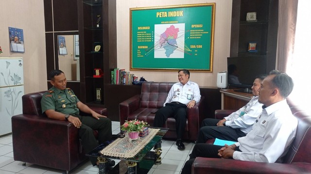 Jalin Sinergitas Yang Baik, Hidayat Kalapas Narkotika Samarinda Kunjungi Kodim 0901/SMD. Dok oleh Humas LPN