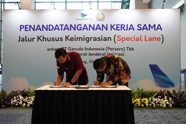 Penandatanganan perjanjian kerja sama / Humas Imigrasi Semarang