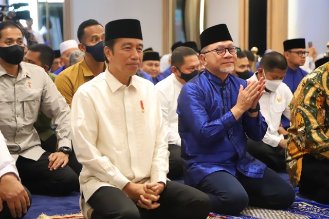 Presiden Joko Widodo menghadiri acara Silaturahmi Ramadan 1444 H DPP PAN di Kantor DPP PAN, Jakarta, Minggu (2/4/2023). Foto: Dok. PAN