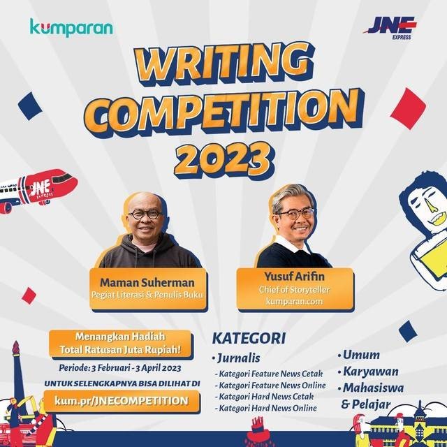 JNE Writing Competition 2023. Dok. kumparan