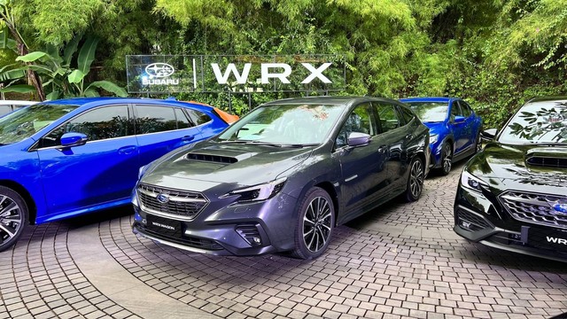 Seremoni penyerahan 18 unit perdana Subaru WRX di Jakarta, Minggu 2 April 2023. Foto: Aditya Pratama Niagara/kumparan