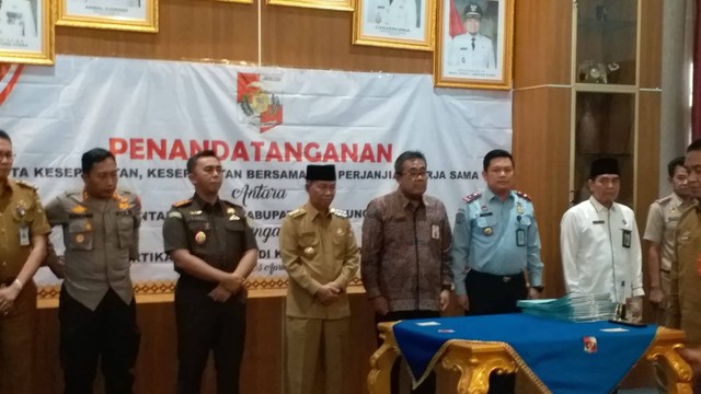 Foto bersama instansi lain di Kab. Lampung Utara