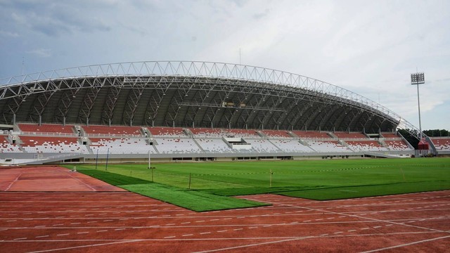 Tampilan Stadion Jakabaring Palembang setelah direnovasi. (Ari Priyanto/Urban Id)