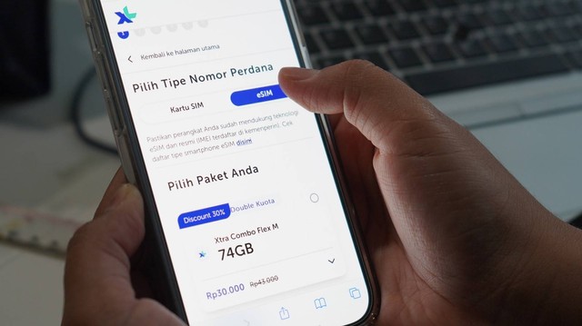 ilustrasi layanan eSim XL Axiata. Foto: Dok. XL Axiata