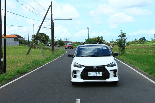 Test drive Toyota Agya GR Sport di Bali. Foto: Aditya Pratama Niagara/kumparan