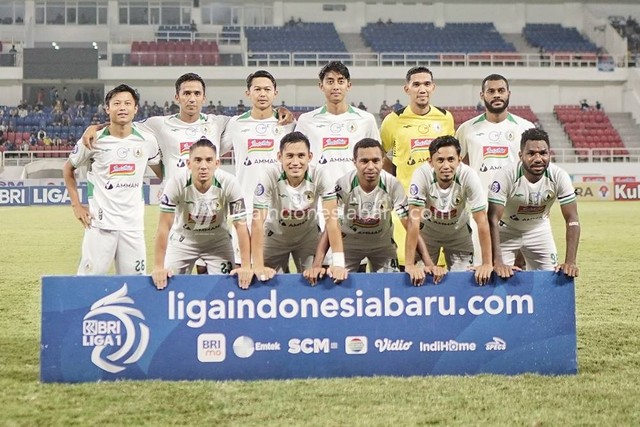 Skuad PSS Sleman pada putaran kedua Liga 1 2022/23. Foto: Situs web resmi Liga Indonesia Baru
