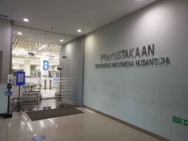 Tampilan Depan Perpustakaan UMN. Foto: Dokumentasi Pribadi.