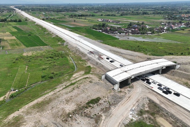 Progres pembangunan Jalan Tol Solo-Jogja. Foto: Dok. Istimewa