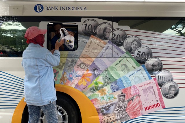 Layanan penukaran uang tunai pecahan kecil oleh Bank Indonesia (BI) di Parkir Timur Gelora Bung Karno, Jakarta Pusat, Minggu (9/4).  Foto: Alfadillah/kumparan