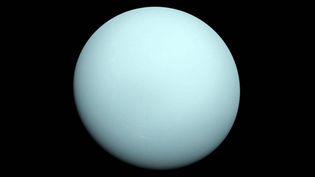 Tangkapan forto planet Uranus oleh Voyager 2, 1986. Foto: NASA
