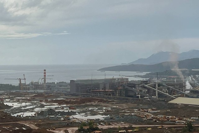Lokasi kawasan smelter nikel terintegrasi Harita Group di Pulau Obi, Maluku Utara. Foto: Angga Sukmawijaya/kumparan