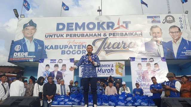 AHY di DPC Partai Demokrat Kabupaten Bogor, Cibinong. Foto: Dok. Istimewa