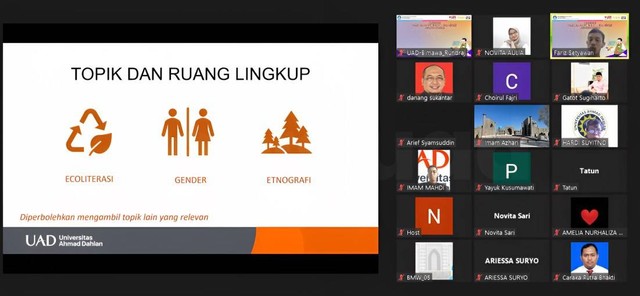 Sosialisasi Lomba Inovasi Digital Mahasiswa (LIDM) oleh Bimawa Universitas Ahmad Dahlan (UAD) (Foto: Novita)