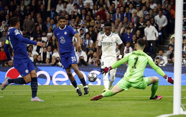 Real Madrid vs Chelsea di Liga Champions. Foto: REUTERS/Juan Medina