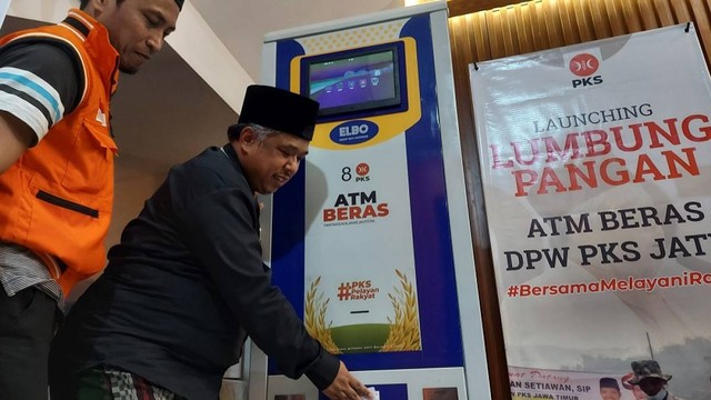 PKS Jatim Launching ATM Beras, Apa Itu?