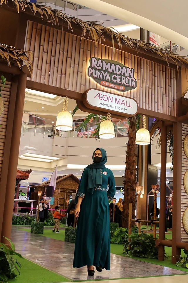 Dekorasi khas rumah Joglo di AEON Mall BSD City. Foto: Dok. AEON Mall BSD City