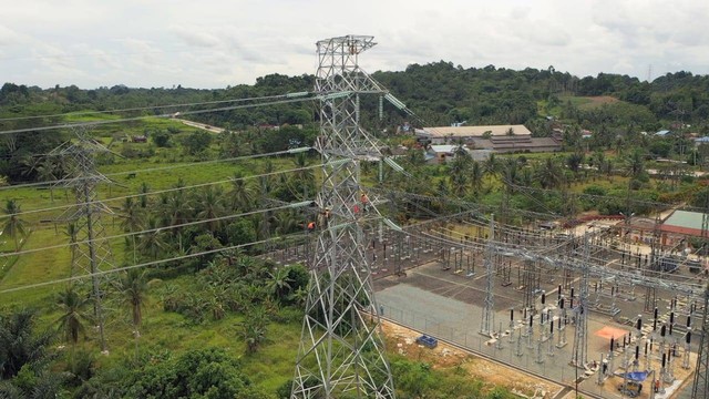 Lokasi Pembangunan SUTT 150kV Kariangau GIS 4 IKN, Rabu (12/4/2023). Foto: dok PLN