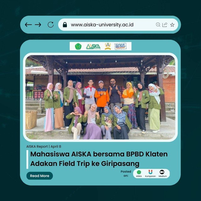 Mahasiswa AISKA bersama BPBD Klaten Adakan Field Trip ke Girpasang