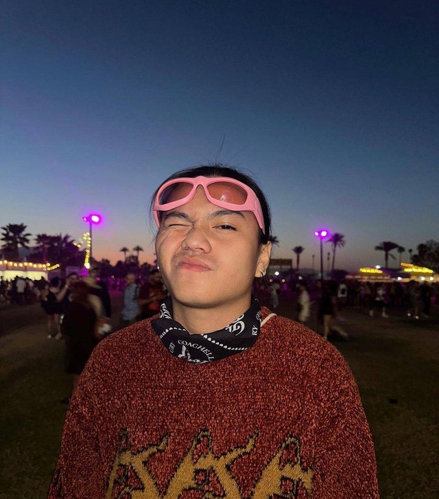 Gangga Kusuma nonton Blackpink di Coachella. Foto: instagram/@ganggaksm