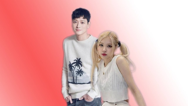Kolase foto Rose Blackpink dan Kang Dong Won. Foto: Instagram/@roses_are_rosie @dw_kang18