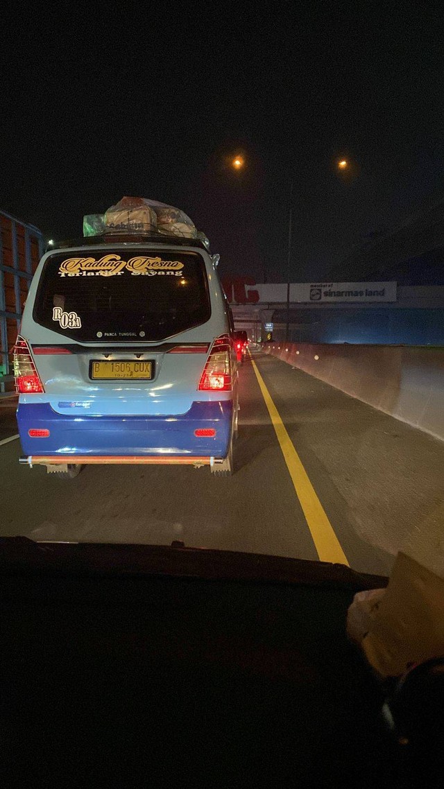 Suasana Tol Cikampek KM 47. Dok: kumparan.