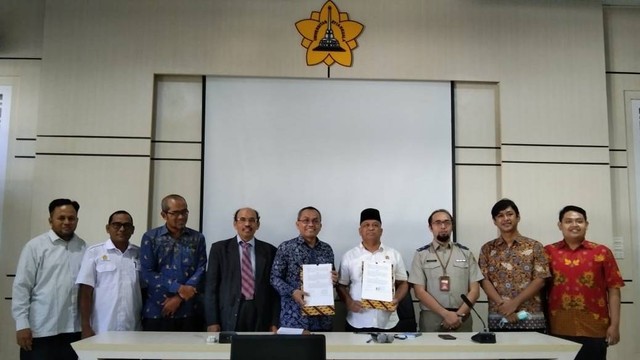 Penandatanganan kerja sama kementerian ATR dan USK Aceh. 