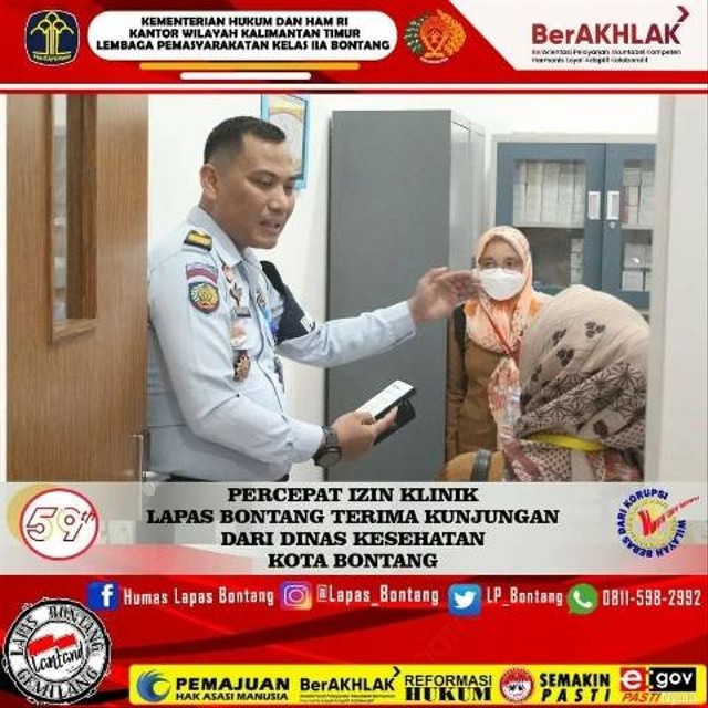 Kejar Percepatan Izin Klinik, Dinkes Kota Bontang Survei Lapas Bontang