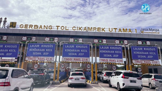 Program Jalur Mudik 2023 - Tol Cikampek Utama Foto: kumparan