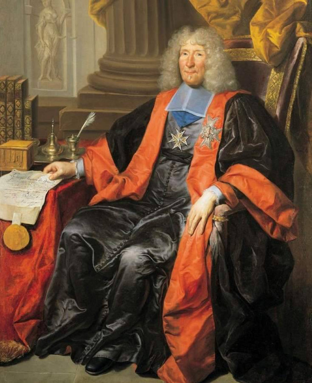 Daniel Voysin de La Noiraye (1655–1717), Kanselir Prancis 2 Juli 1714–2 Februari 1717 [hyacinthe-rigaud.com]