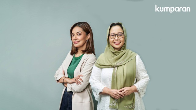 Najwa Shihab dan Alissa Wahid untuk Role Model kumparanWOMAN. Foto: Panji Indra, Fashion Stylist: Anantama Putra